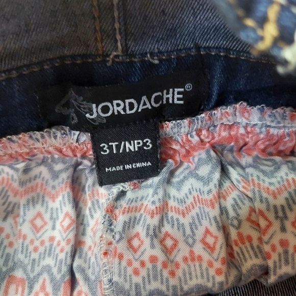 Jordache Toddler Girls Denim Overalls Jumper Size 3T / NP3 Red White Blue Skirt - Picture 11 of 13